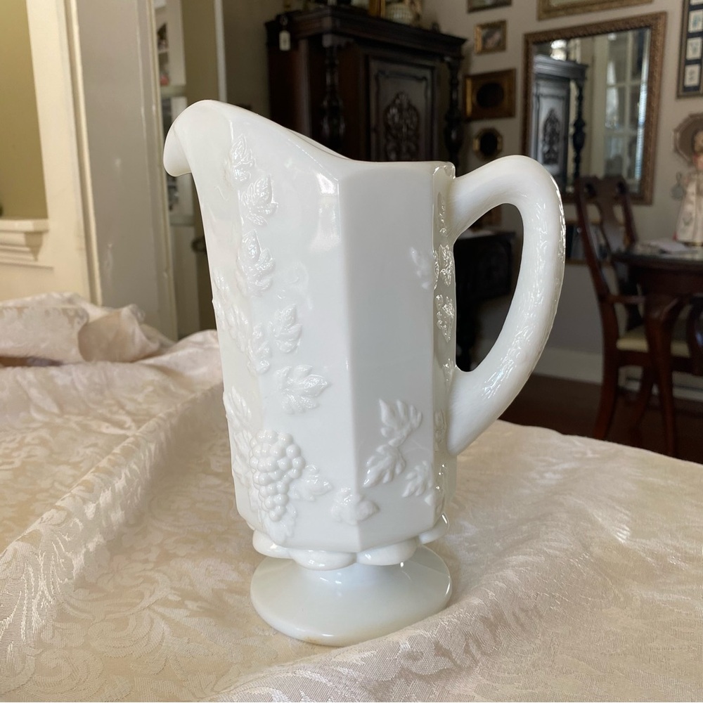 Westmorland Collectible White Embossed Pitcher